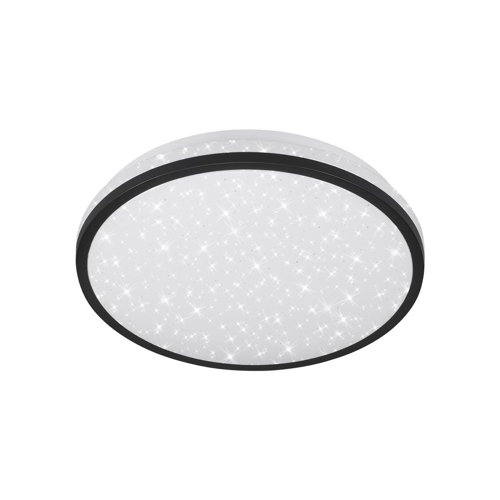 Lampe à plafond à LED du capteur Telefunken, Ø 28 cm, 16 W, noir